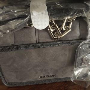 Steve Madden Grey Purse Brand New